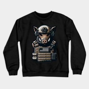 Tactical Wild Boar Adventure Tee: Unleash the Beast Within Crewneck Sweatshirt